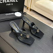Okify CC Black Flower Women Sandals - 2