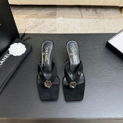 Okify CC Black Flower Women Sandals - 1