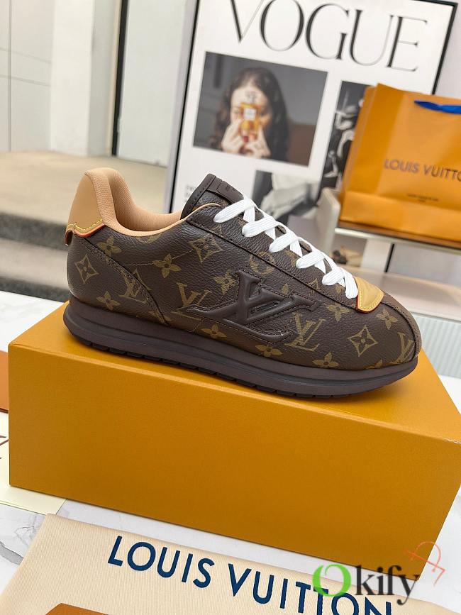 Okify Louis Vuitton Buttersoft Brown Sneakers  - 1