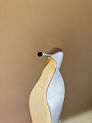 Okify Balenciaga x Manolo Blahnik White Crystal High Heels  - 3
