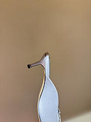Okify Balenciaga x Manolo Blahnik White Crystal High Heels  - 2
