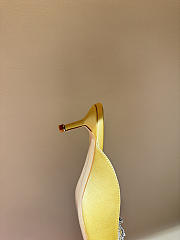 Okify Balenciaga x Manolo Blahnik Yellow Crystal High Heels  - 2