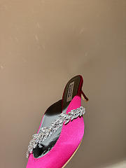 Okify Balenciaga x Manolo Blahnik Pink Crystal High Heels  - 5
