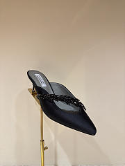 Okify Balenciaga x Manolo Blahnik Black Crystal High Heels  - 1