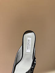 Okify Balenciaga x Manolo Blahnik Black Crystal High Heels  - 3