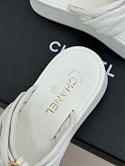 Okify CC Women White Platform Thong Sandals  - 4