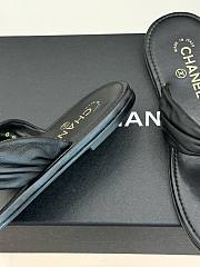Okify CC Women Black Flat Thong Sandals  - 5