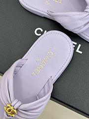 Okify CC Women Light Purple Flat Thong Sandals  - 6