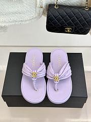 Okify CC Women Light Purple Flat Thong Sandals  - 1