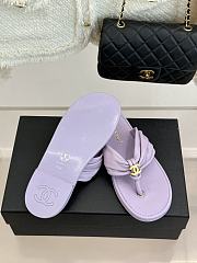 Okify CC Women Light Purple Flat Thong Sandals  - 4