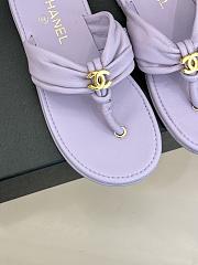 Okify CC Women Light Purple Flat Thong Sandals  - 2