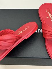 Okify CC Women Red Flat Thong Sandals  - 5