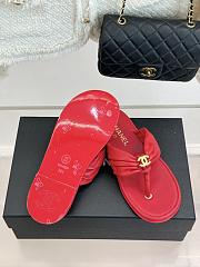 Okify CC Women Red Flat Thong Sandals  - 2