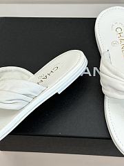 Okify CC Women White Flat Thong Sandals  - 6