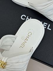Okify CC Women White Flat Thong Sandals  - 4