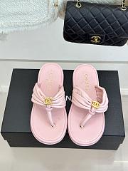 Okify CC Women Pink Flat Thong Sandals  - 1