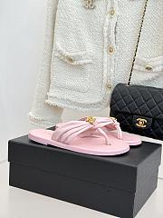 Okify CC Women Pink Flat Thong Sandals  - 5