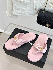 Okify CC Women Pink Flat Thong Sandals  - 4