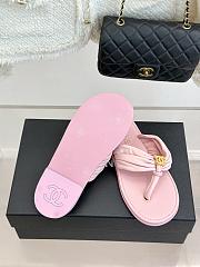Okify CC Women Pink Flat Thong Sandals  - 3