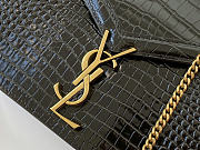 Okify YSL Cassandra Wallet On Chain Bag Black Crocodile Patent 22x16.5x5.5cm - 4