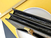 Okify YSL Cassandra Wallet On Chain Bag Black Crocodile Patent 22x16.5x5.5cm - 5