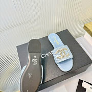 Okify CC Denim Blue Women Slides - 2