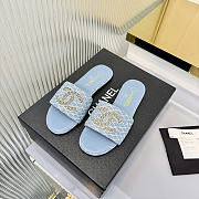 Okify CC Denim Blue Women Slides - 3