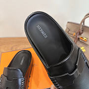 Okify Hermes Black Mix Mules Unisex - 2