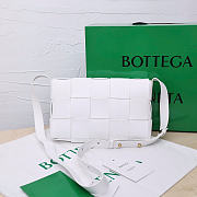 Okify Bottega Veneta Cassette Bag White 23x15x5.5cm - 5