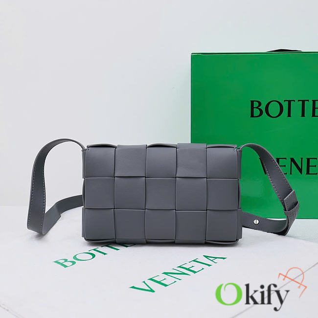 Okify Bottega Veneta Cassette Bag Gray 23x15x5.5cm - 1