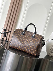 Okify Louis Vuitton Speedy Soft 30 Bag Black Handle M12243 30x21x17cm - 4