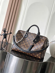 Okify Louis Vuitton Speedy Soft 30 Bag Black Handle M12243 30x21x17cm - 1