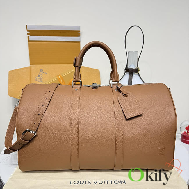 Okify Louis Vuitton Keepall 50 Aerogram Bag Brown M26065 50x29x23cm - 1