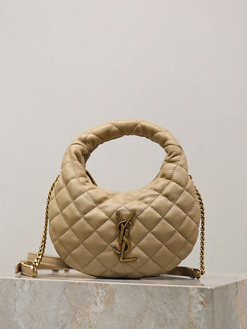 Okify YSL Icarino Mini Bag Beige Quilted Nappa 871329 19x12x5cm