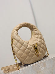 Okify YSL Icarino Mini Bag Beige Quilted Nappa 871329 19x12x5cm - 4