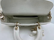 Okify Dior Lady D-joy Bow Bag White 22x13x4cm - 2