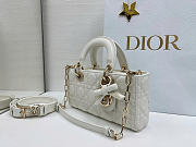 Okify Dior Lady D-joy Bow Bag White 22x13x4cm - 5