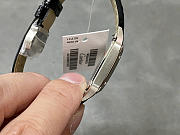 Okify Cartier Santos Dumont Silver Watch Black Face 27.5mm - 4