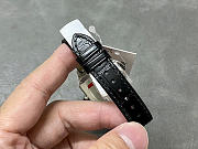 Okify Cartier Santos Dumont Silver Watch Black Face 27.5mm - 3