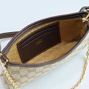 Okify Gucci Gossip Small Shoulder Bag Brown 875847 21x11.5x3cm - 4