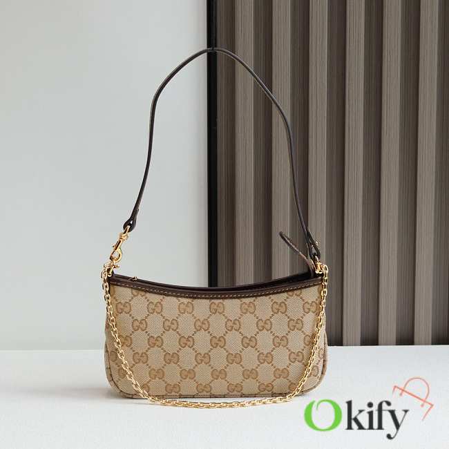 Okify Gucci Gossip Small Shoulder Bag Brown 875847 21x11.5x3cm - 1