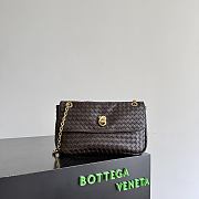 Okify Bottega Veneta Madison Bag Dark Brown 27x16x6cm - 1