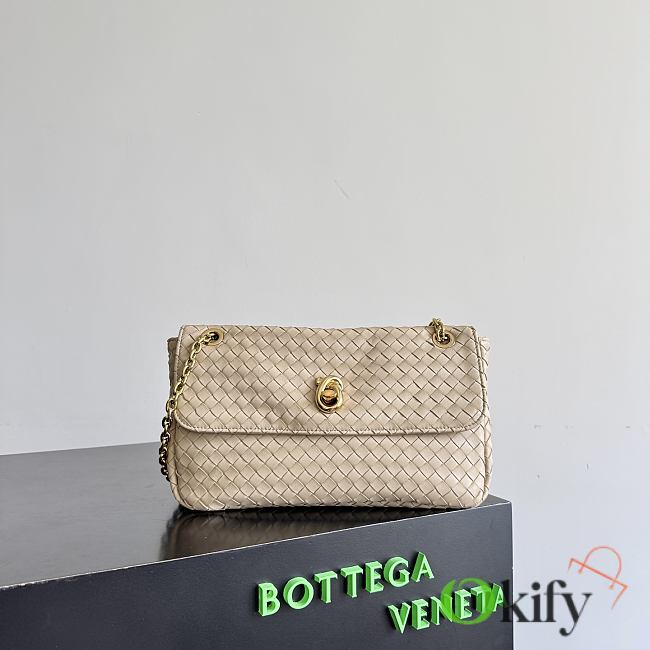Okify Bottega Veneta Madison Bag Beige 27x16x6cm - 1