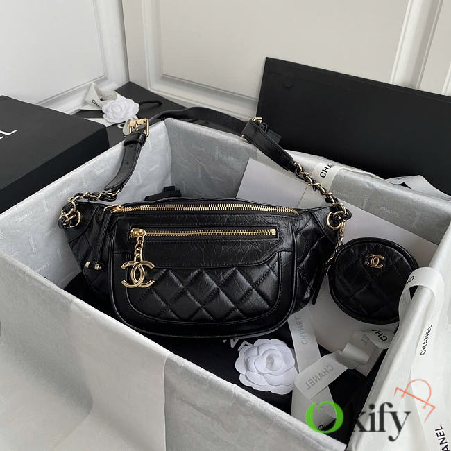 Okify CC AS1077 Waist Bag Black 34x15x6cm - 1