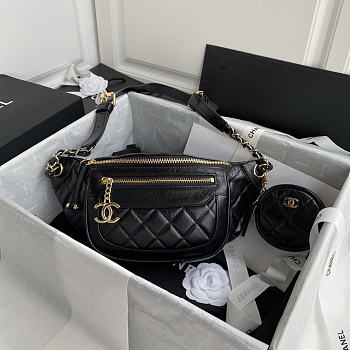 Okify CC AS1077 Waist Bag Black 34x15x6cm