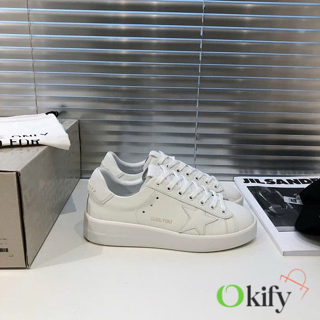 Okify Golden Goose Full White Sneakers Unisex - 1