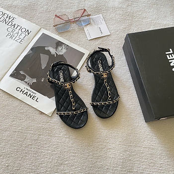 Okify CC Black Women Sandals 29517 (has big size)