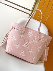 Okify Louis Vuitton Neverfull MM Bag Pink M14210 32x29x17cm - 2