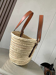 Okify Loewe Raffia Bucket Bag 31x17.5x13cm - 4