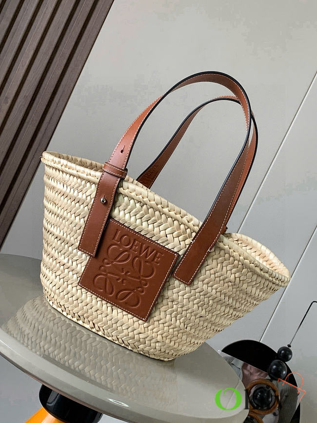 Okify Loewe Raffia Bucket Bag 31x17.5x13cm - 1